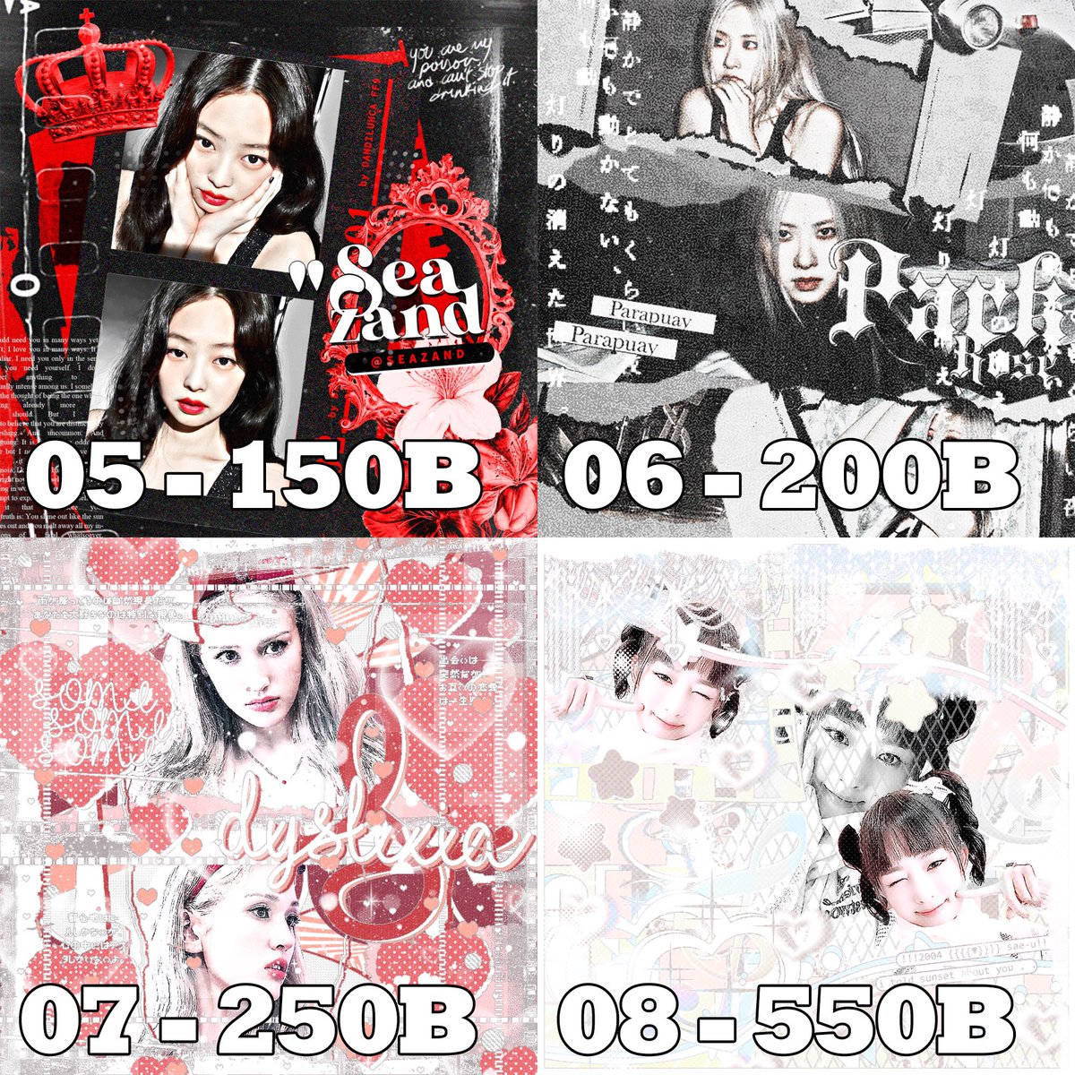 ขายไฟล์พินในรูปครับ ราคาตามมุมซ้ายล่างของแต่ละแบบเลย สามารถนำไปดัดแปลงให้เป็นงานในรูปแบบของตัวเองได้ ***แต่ไม่นำ element ภายในงานไปใช้กับงานอื่นนะครับ*** สนใจงานไหน dm ได้เลยครับผม

* 08 พร้อมโอนสามารถลดได้เหลือ 500 ครับ 🙆🏻‍♂️

#ร้านฟอร์บอท #พื้นที่โปรร้าน