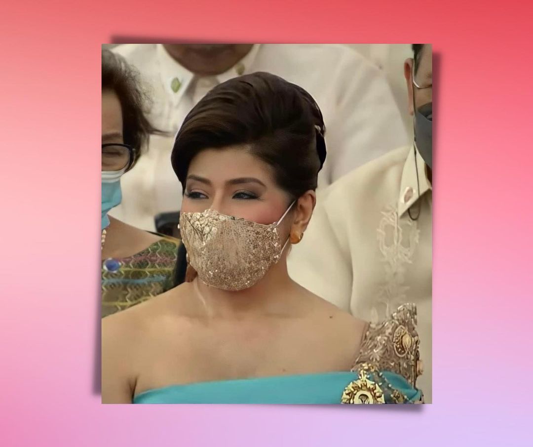 smninews's tweet photo. TINGNAN | Agaw-pansin ang mala-dyosang disenyo ng Filipiniana gown ni presidential sister, Senator Imee Marcos sa inagurasyon ng kanyang kapatid na si President Bongbong Marcos. 

📷 Imee Marcos / IG https://t.co/EdgRCVfaTE