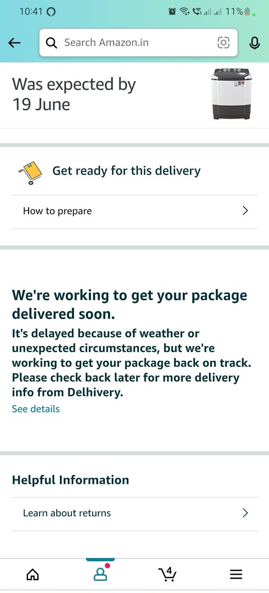 I_am_Md_Hashmi's tweet photo. @amazonIN @JeffBezos @AmazonHelp
@LGIndia @LGUS @LtGovDelhi
This is the second order wich is still not delivered, you guys ask me for 3-5 business day, now tell me what should I do, help me @amazon
#worstservicebyamazon #Udaipur #scambyamazon https://t.co/nsna4nfCR1