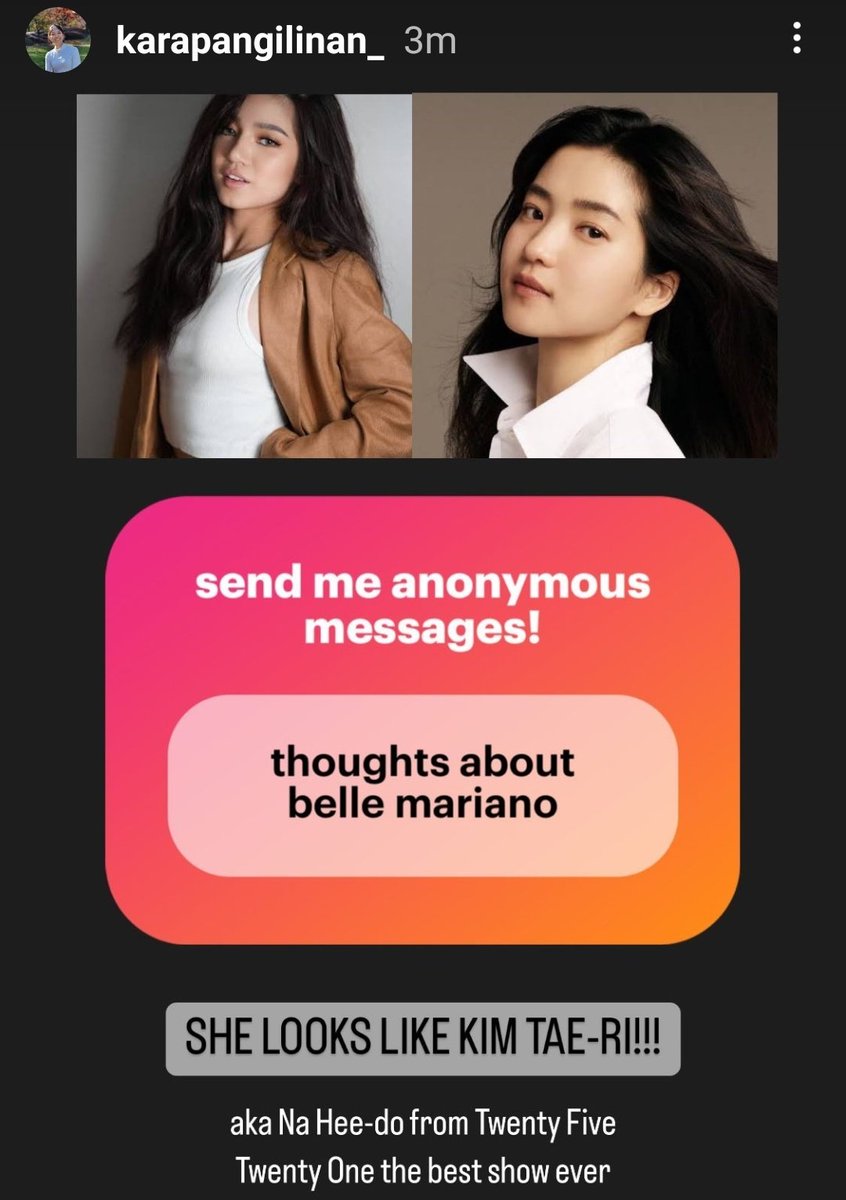 mikaydb's tweet photo. Ate kara's IG story (donny's cousin) 🥺🤍

#BelleMariano
#DonBelle https://t.co/u6VL3kQCsL