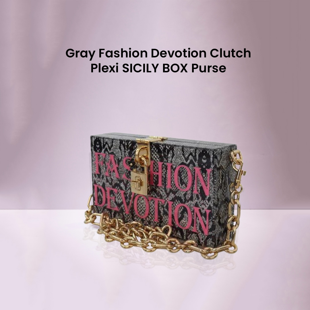 Adding new style to your personality with this classy looking gray fashion devotion clutch plexu SICILY box purse only at Zen Coutoure.

Shop now at bit.ly/3NnFXYc

#zencoutoure #handbag #womensfashion #clutch #boxpurse #purse #womenshandbag #womenspurse
