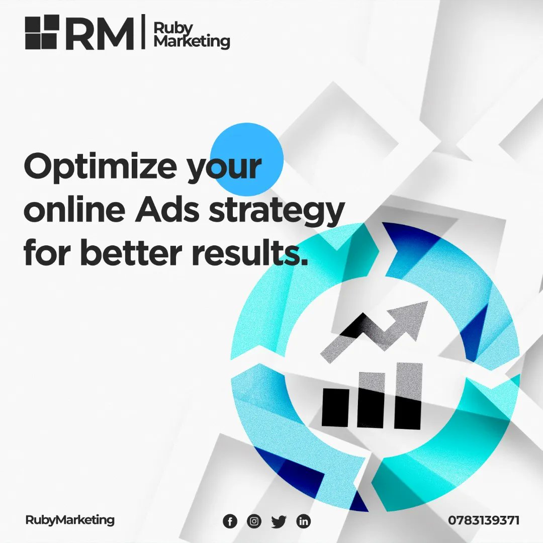 RubymarketingUg's tweet photo. As a #business, #Ads across your #Digital platforms are essential.
How you assess, analyze & optimize what works for your brand is the key to the next level.
Start the journey to better Ads execution today: +256783139371
#DigitalMarketing #Business #Brands #RubyMarketing https://t.co/Oy2oSfNW54