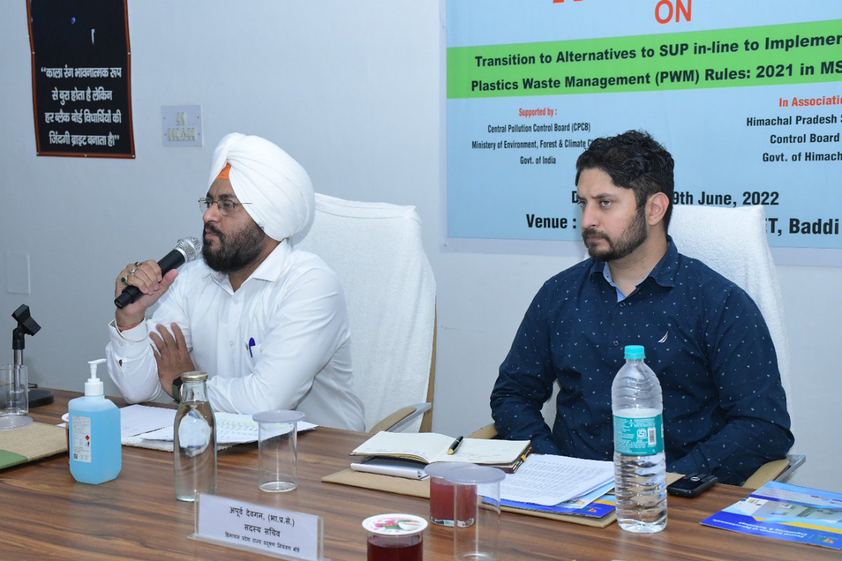 BaddiCell's tweet image. “2-Day Workshop on Transition to Alternatives to SUP in-line to Implementation of Plastics Waste Management (PWM) Rule: 2021 (Amendment) in MSME Units &quot;  at CIPET Baddi with support of CPCB and HPSPCB, organized 2-Day Workshop on 28th and 29th June 2022 
#CIPET #CPCB #HPSPCB #pwm