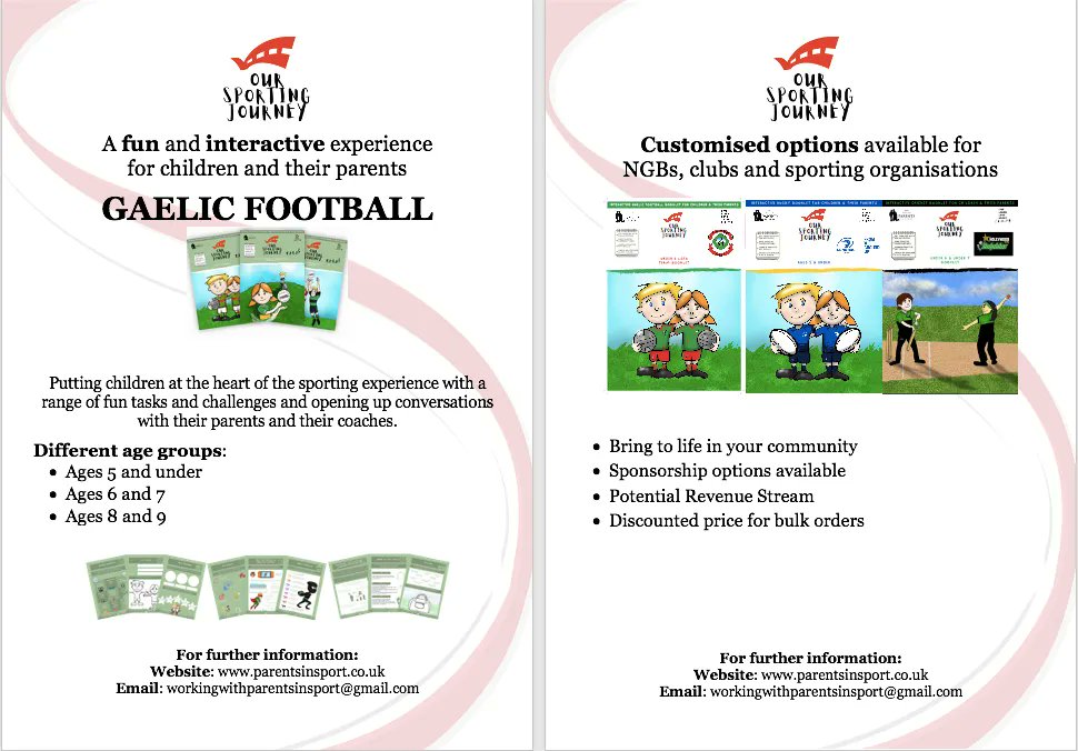 _oursporting's tweet photo. CALLING ALL GAELIC FOOTBALL ORGANISATIONS 
Have you checked out the 'Our Sporting Journey Series?'
Putting children at the heart of the sporting experience and giving them a voice.
Club customisations available to bring the books to life in your community.
https://t.co/C7ca7RXQH1 https://t.co/tGbERXqAnF