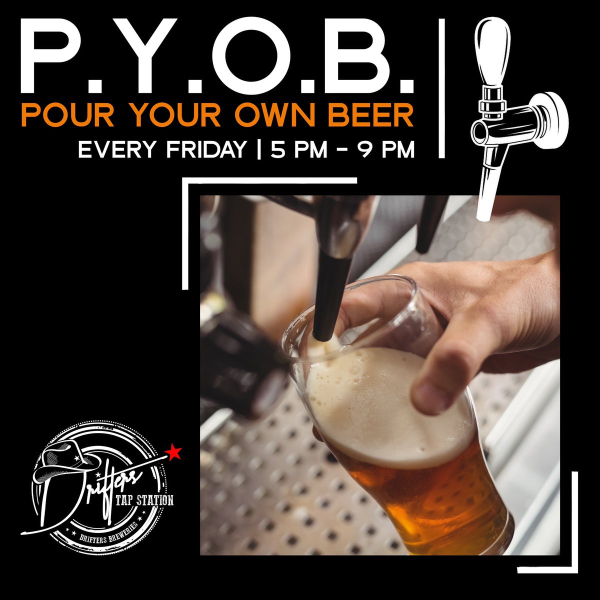 Its PYOB Time…
Experience the thrill of pouring yourself a beer straight from the tap, while you plan to expedite to the weekend.

Every Friday, 5 pm - 9 pm, Belgian Wit and German Lager are available on tap at INR 899/- with unlimited refills for a duration of 2 hours.