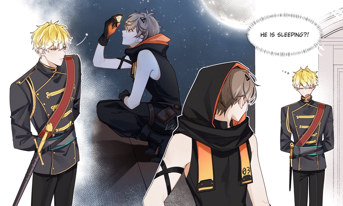 _kiyukyuu_'s tweet photo. Noctyx Fantasy AU

Got the initial ideas down at least. Details later _(´ཀ`」 ∠) _

#AsumArt #Briskart #AlbanKnoxArt #VioletAtelier #Artchivist https://t.co/iCBQNNwBf0