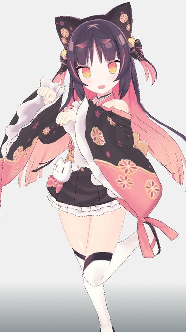 デジタルフィギャー苗ちゃん!すごい!(╹◡╹   )#猫山苗 https://t.co/4tCWHE9J7j 