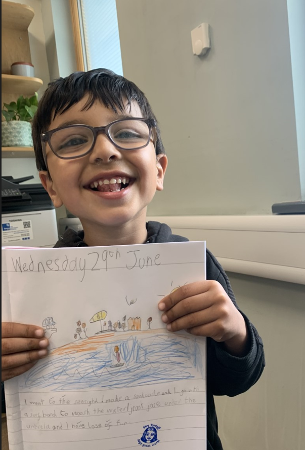 CopthorneSch's tweet image. That feeling when you work really hard at something and get there in the end #ReceptionWriting