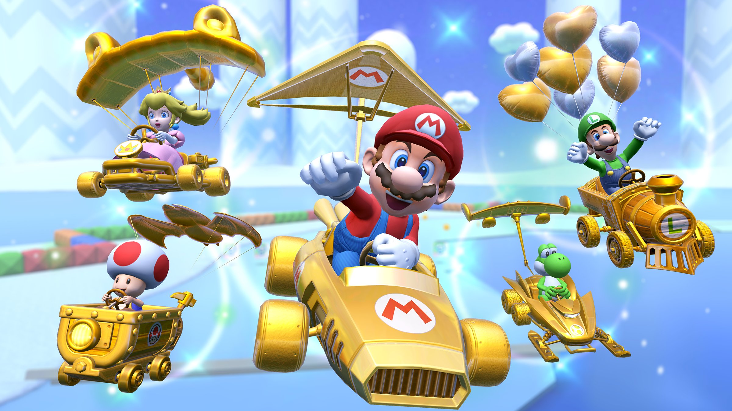 Mario Kart Tour on Twitter "The Gold Karts and Gliders Pipe that can