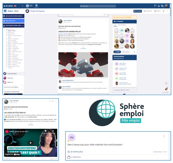 @poleemploi_Var Une formule novatrice pour ces cadres porteurs de projet, qui ont suivi l'atelier "Projet d'entreprise" sur la plateforme Sphère Emploi : accompagnement, business plan, offre de services… De quoi réfléchir, étudier, calculer et enfin, se lancer ! Avec #ToulonFoch
