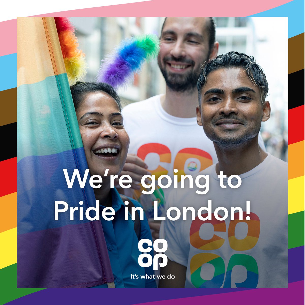 For the first time in our history, <a href="/coopuk/">Co-op</a> colleagues will be attending the London Pride march, while also celebrating 50 years of Pride! Thank you to all colleagues who have made this happen❤️🧡💛💚💙💜