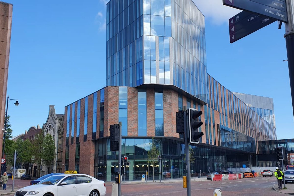 𝗨𝗹𝘀𝘁𝗲𝗿 𝗨𝗻𝗶𝘃𝗲𝗿𝘀𝗶𝘁𝘆, 𝗕𝗲𝗹𝗳𝗮𝘀𝘁

Our Building Services team are nearing completion on Ulster University in Belfast, working with Main Contractor, <a href="/SomosSacyr/">Sacyr</a>.

Read more about this impressive 75,000M2 educational facility: lnkd.in/gRbP8gWn

<a href="/UlsterUni/">Ulster University</a>