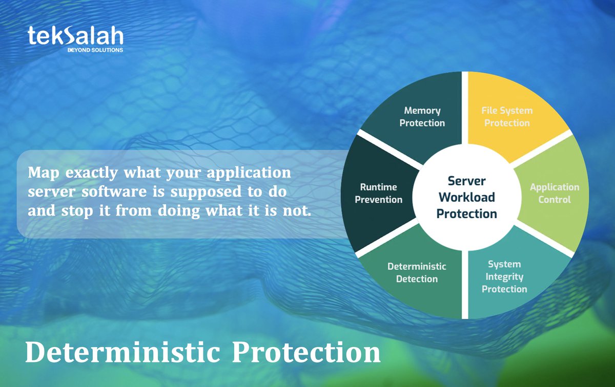 Teksalah's tweet image. With our deterministic server platform protection solution map exactly what your server &amp;amp; application software is supposed to do and stop it from doing what it is not. 
#serverprotection #cybersecurity