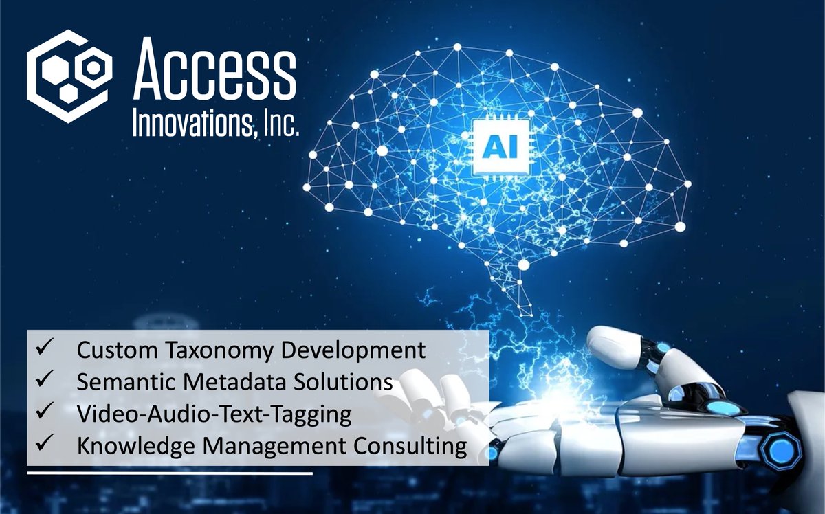 Access_Inno's tweet photo. Over four decades of helping organizations change search to found. https://t.co/7qqQqOYkTl  #DataHarmony #metadata #taxonomy #knowledgemanagement https://t.co/ZPwCLa57jE