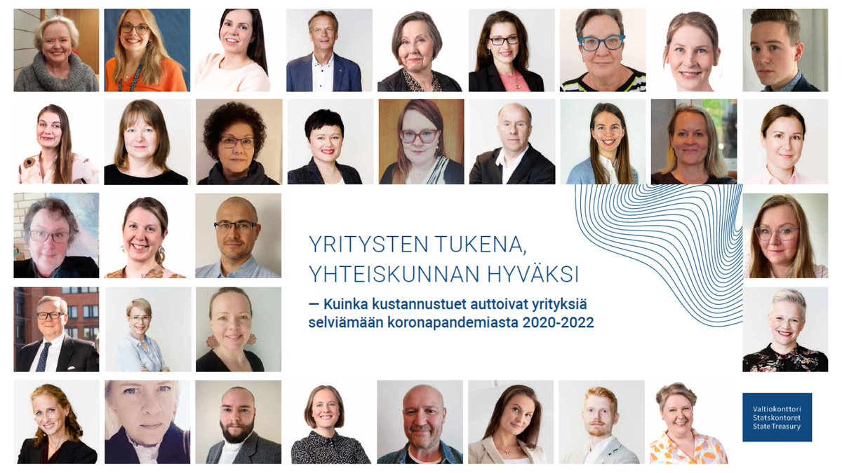 Valtiokonttori's tweet photo. Keväällä 2020 #Valtiokonttori sai tehtäväksi pystyttää kuudessa viikossa uuden tukimuodon yrityksille. Kyseessä oli ensimmäinen #kustannustuki, ja siitä kasvoi lopulta yli kymmenen tuen hanke.

Nyt hanke on päättynyt ja loppuraportti on julkaistu tänään ➡ https://t.co/xEtMCmxRsS https://t.co/uiRwiCQYFq