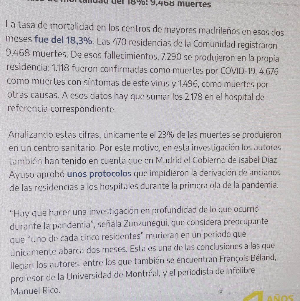 twittterico's tweet photo. Cuando les hablen de que la privatización de servicios conlleva una mejor gestión, estámpenle este estudio en la cara y salgamos a defender lo público.
PRIVATIZAR MATA
@populares #Covid_19 #pandemic #Madrid #privatizacion #geriatricos #muerte #ayusodimisión #IDA https://t.co/QURPKecnbj
