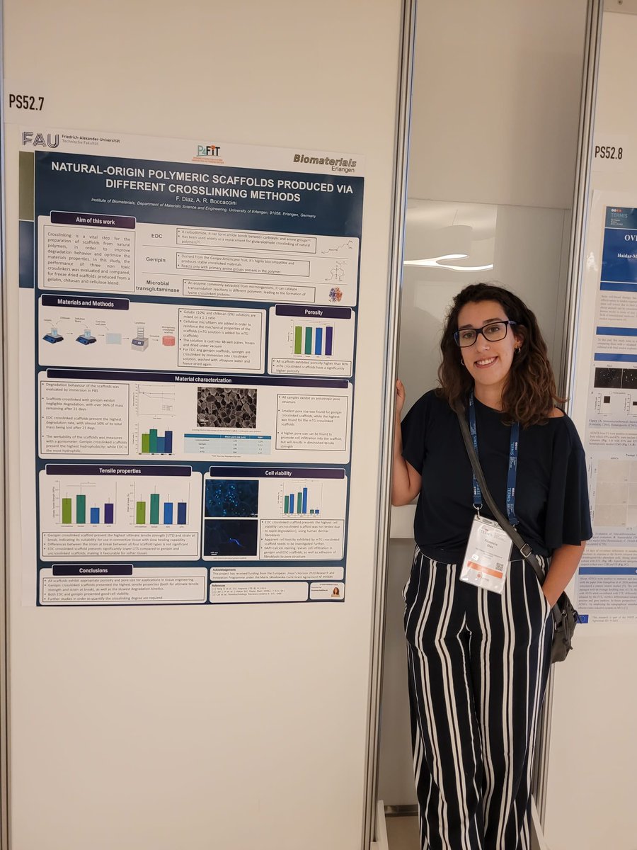 Very happy to be able to participate and present a poster in @TermisEU2022 representing @Boccaccini_Lab @P4Fit !