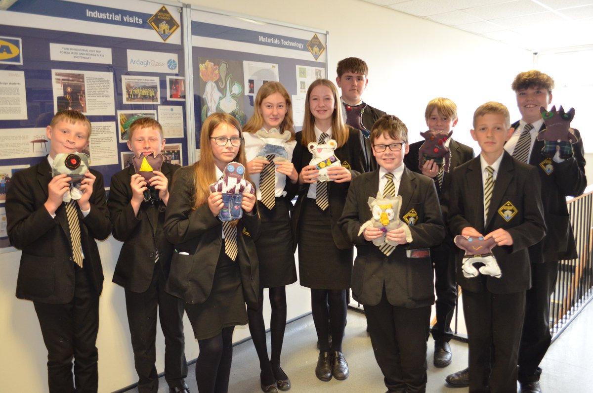 CastlefordDT's tweet photo. YEAR 7 MONSTER PROJECT, well done 7A4, what fantastic results!! #monsterproject #design #technology #textiles #sewing https://t.co/sQhJUxJmg0
