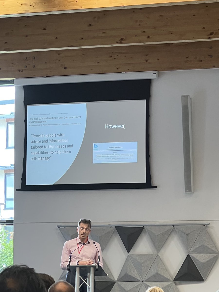 reddingtonmic's tweet photo. #SBPR Sheffield’s Richard Webber presenting his work on theory and complexity of spine pain education https://t.co/GLWh8sRynM