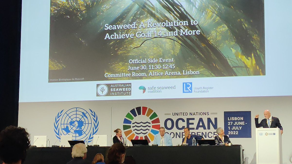 PazLacavex's tweet photo. Amazing to be present at the @UN Ocean Conferense Event - Seaweed: A Revolution to Achieve Goal 14 and More. #sheweedrevolution https://t.co/rswTsc4kLA