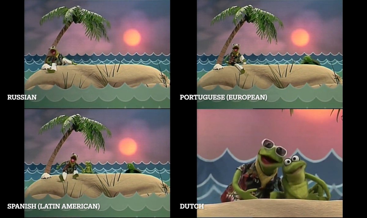 MuppetWiki's tweet image. And now here's Kermit the Frog singing the Sesame Street song Caribbean Amphibian in English, Russian, Portuguese, Spanish, and Dutch. youtube.com/watch?v=wDH-Nr…