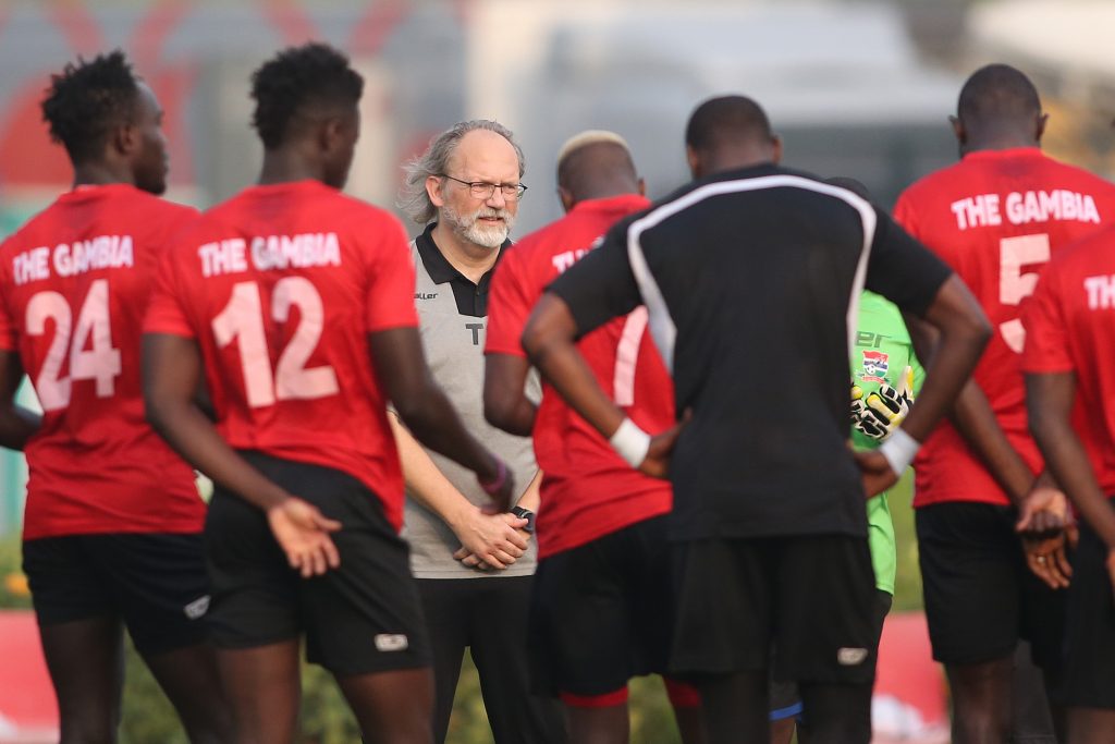 GamFootCoaches's tweet photo. The GFCA wishes to proudly congratulate Scorpions Head Coach Tom Saintfiet on his deserved nomination as @CAF_Online Coach of the Year  #CAFAwards2022 🏅

Inspirational 🇧🇪⚽️🇬🇲 #Tom #TheSaint #Gambia #Scorpions

@GamFootCoaches https://t.co/Q3cUpqONM0