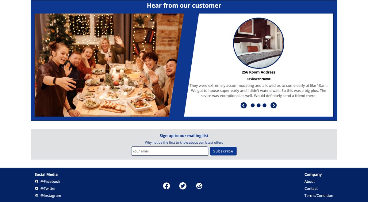 React room booking web application work in progress, desktop view