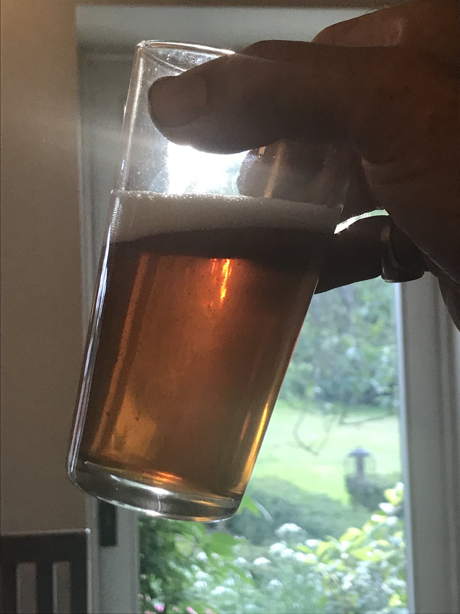 10 yrs ago, retired Brewer and Burlingham Gardener Ray Ashworth brewed a ‘Juburlee Ale’ at home, &amp; bottled it for the Burlingham Street Party.
Fellow resident Chris Gates saved his. They just got together and opened it. Perfect condition, hint of Barley Wine. Cheers!
<a href="/MikeLiggins/">Mike Liggins</a>