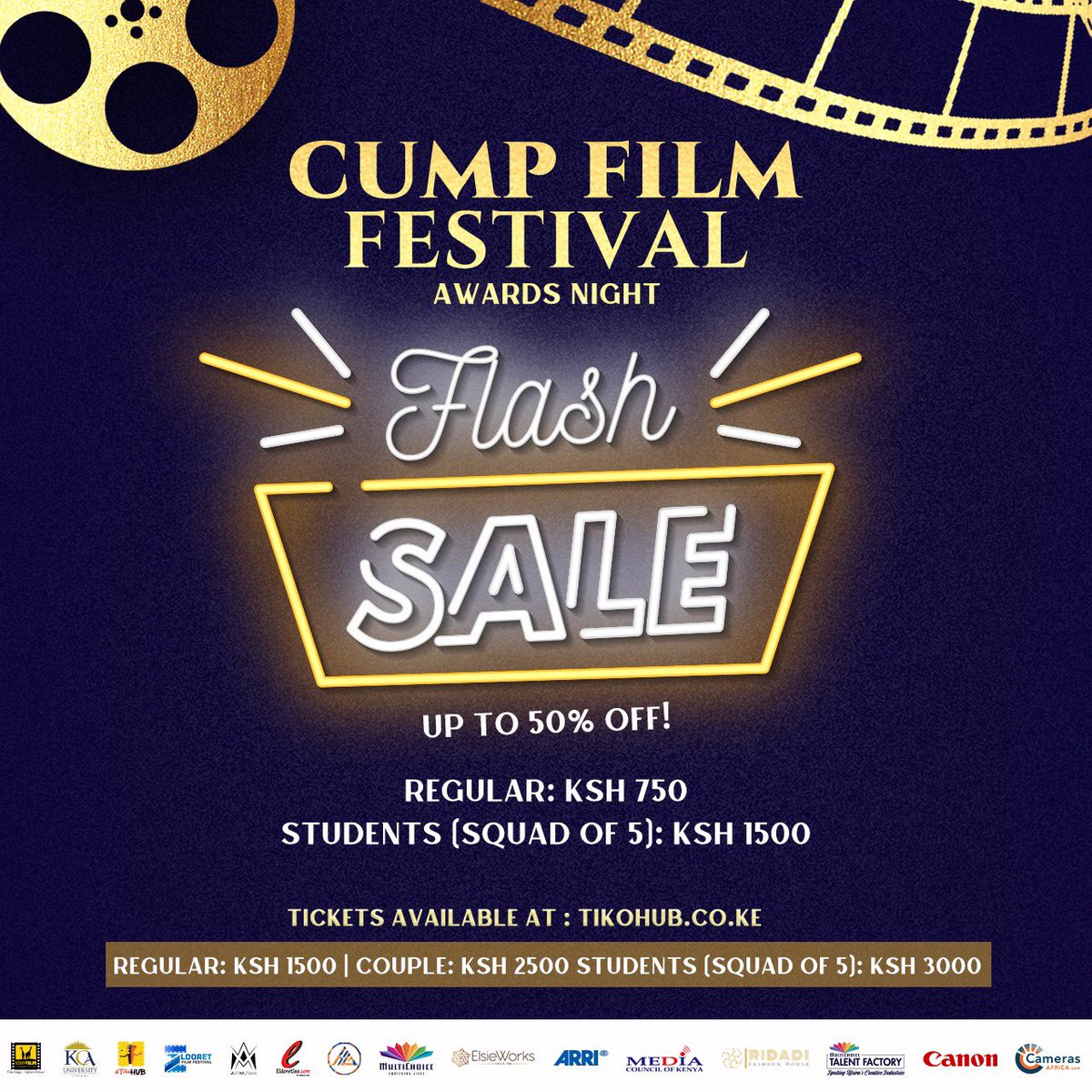 50% off guys. On all tickets. @tikohub is holding down the ticketing for @CumpFestival #tunacumpeldoret #whatunitesus