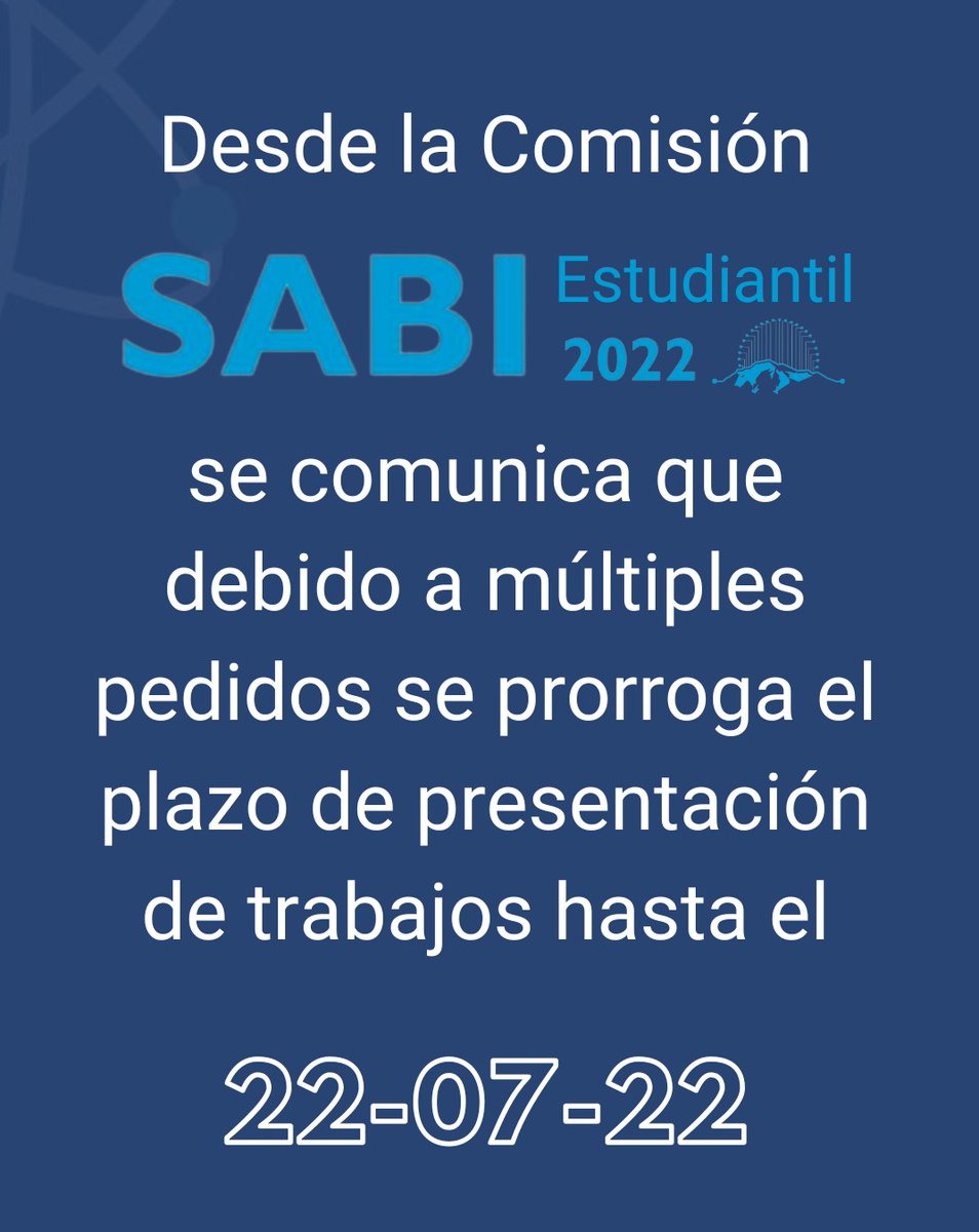 CongresSABI2022's tweet photo. https://t.co/FZQ8ue8xDt