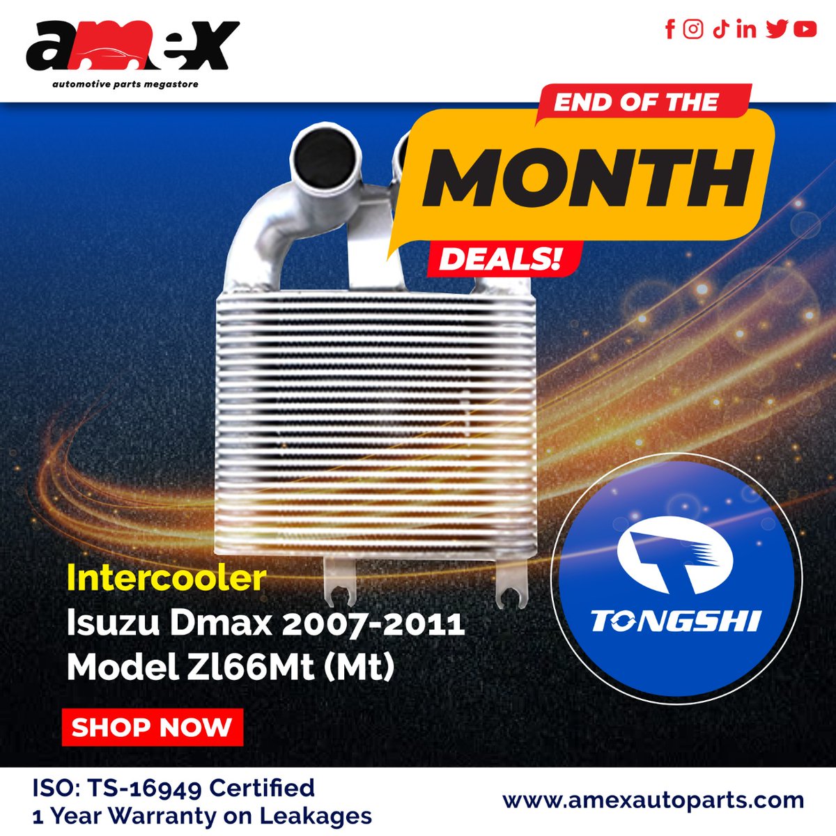 amexautoparts's tweet photo. Intercooler Isuzu Dmax 2007-2011 model ZL66mt. Shop now!
https://t.co/CCNOq6H1TD #radiator #coolants #tongshi #leakages #warranty #intercooler #KSH2 #Kasarani #kalonzo #kisii #fantaorsprite #csmunya #Atwoli #murathe https://t.co/su3xIOVNQ3