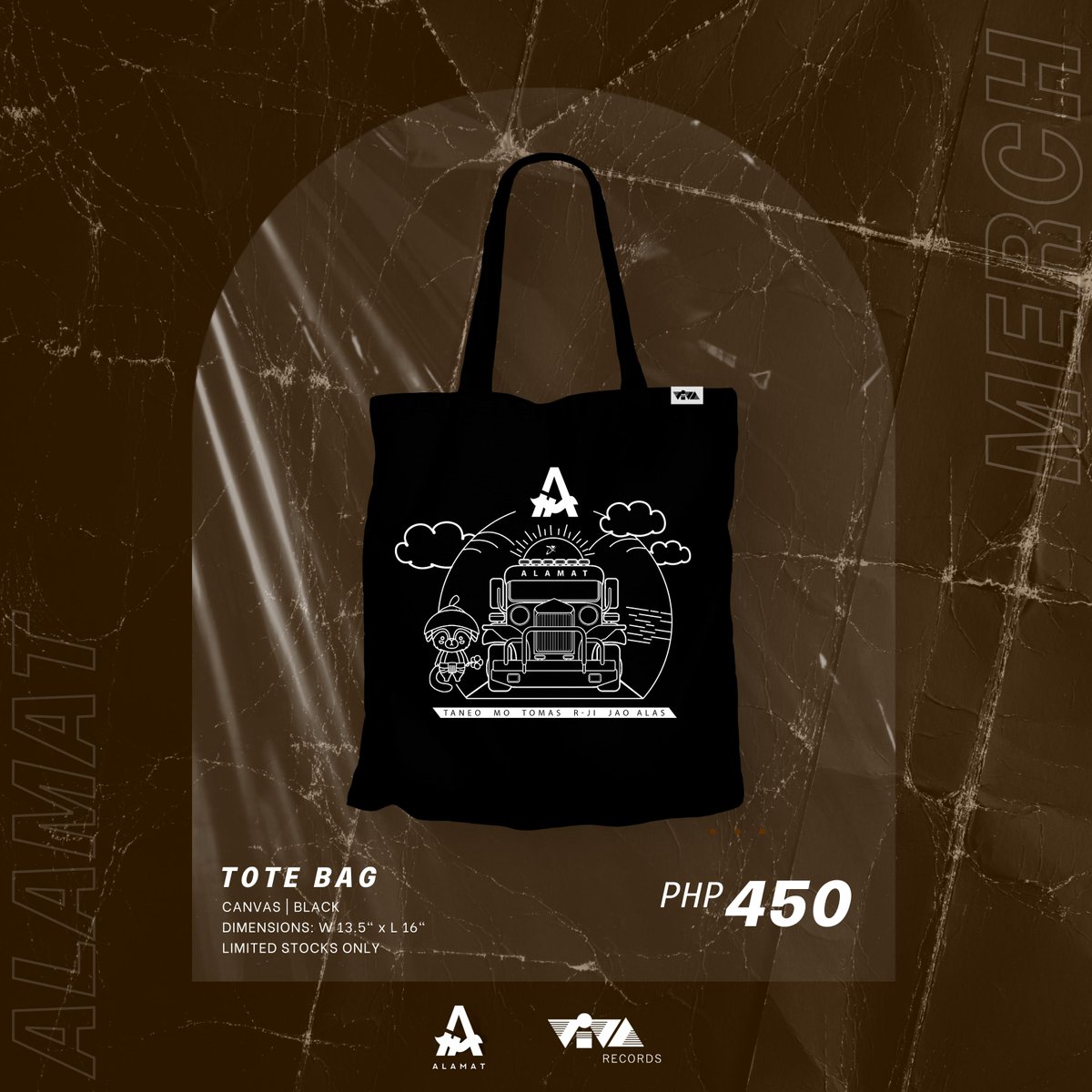 viva_records's tweet photo. ‼️ALAMERCH ALERT‼️

TOTE BAG
CANVAS | BLACK 
DIMENSIONS: W 13.5" x L 16"
LIMITED STOCKS ONLY

PRE-ORDER SOON!

ALAMAT OFFICIAL MERCHANDISE 
07.01.22 | 12MN

@Official_ALAMAT @ALAMAT_members 
#ALAMATMERCH #ALAMAT https://t.co/YDYA0snEzd