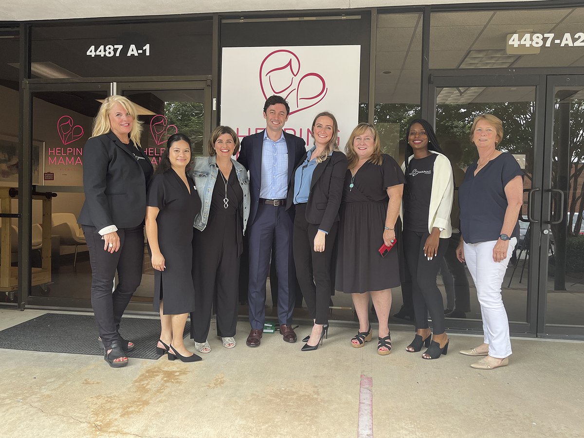HelpingMamas's tweet photo. It was our honor to host @ossoff @SenOssoff to discuss the challenges of motherhood and womanhood in the State of Georgia and our country! Thank you Senator Ossoff!
.
.
.
#HelpingMamas #BabySupplyBankGA #JonOssoff #EveryDiaperCounts #HMATL https://t.co/bpLReF2HzK