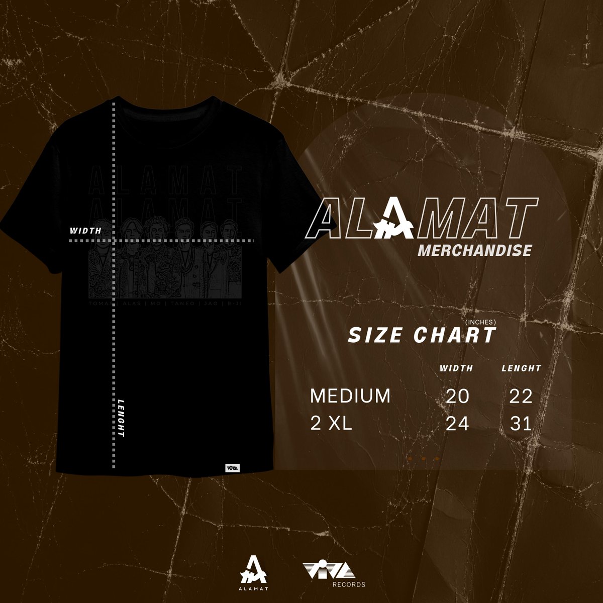 viva_records's tweet photo. ‼️ALAMERCH ALERT‼️

T-SHIRT
100% COTTON | BLACK | REGULAR FIT
AVAILABLE IN M AND 2XL
LIMITED STOCKS ONLY

PRE-ORDER SOON!

ALAMAT OFFICIAL MERCHANDISE 
07.01.22 | 12MN

@Official_ALAMAT @ALAMAT_members 
#ALAMATMERCH #ALAMAT https://t.co/GgmSok9QgX