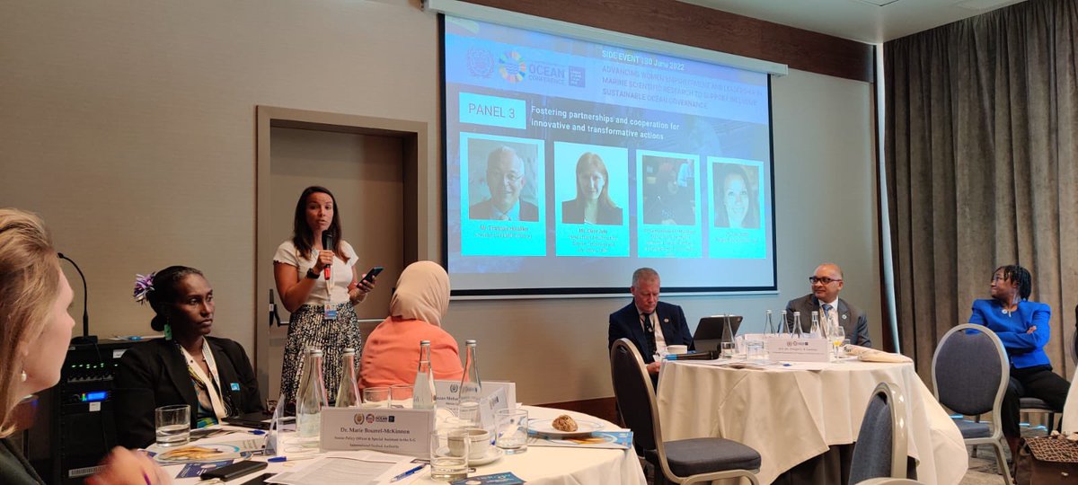 Thank you <a href="/ISBAHQ/">International Seabed Authority</a> for inviting me to present a statement this morning on women empowerment &amp; leadership. I talked about the great capacity building activities conducted during <a href="/SolsticeWio/">SOLSTICE-WIO</a> resulting in publications led by women scientists in the WIO region. <a href="/NOCnews/">National Oceanography Centre</a>
