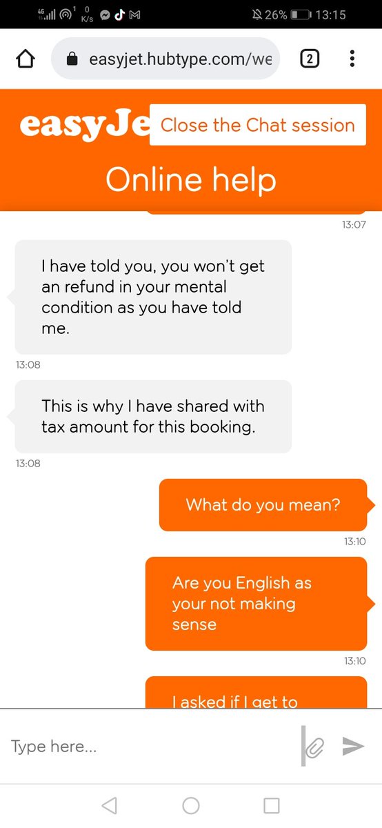 Merlinpsytrance's tweet image. @easyJet @ukmentalhealth @BipolarUK @_ukmentalhealth @CitizensAdvice
easyJet Mentalhealth.gov 😧
No support from easy jet with mental health problems 
So do easyJet not help or allow people with disabilities to have support at the airports?
Read this on line help chat😡