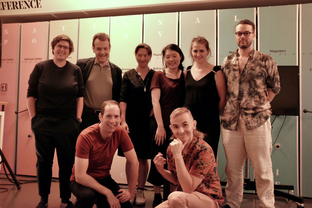 The poets of a brilliant night <a href="/natpoetrylib/">National Poetry Library</a> last eve celebrating Flanders poetry! Thanks <a href="/FlandersLit/">Flanders Literature</a> <a href="/BartBrosius/">Bart Brosius</a>. w/ <a href="/BettinaFWS/">Bettina Fung</a> <a href="/GiantRatSumatra/">Giant Rat of Sumatra</a> <a href="/mischafp/">Mischa Foster Poole</a> Lies Van Gasse, Maud van Hauwaert, Paul Demets <a href="/mccabio/">Chris McCabe</a> Videos up, but pics to follow europeanpoetryfestival.com/flanders22