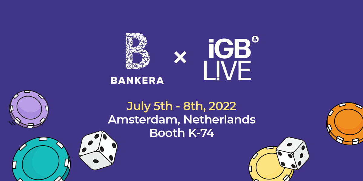 Bankeracom's tweet photo. During July 5th - 8th our #team members will be attending @iGamingBusiness Live! in Amsterdam - a place where #iGaming businesses get accelerated to the next level. 🚀
Book a meeting with us here: https://t.co/q3aE9QFWj8
You will find us at Booth K-74. #Conference #B2B https://t.co/fthzP7HbSP