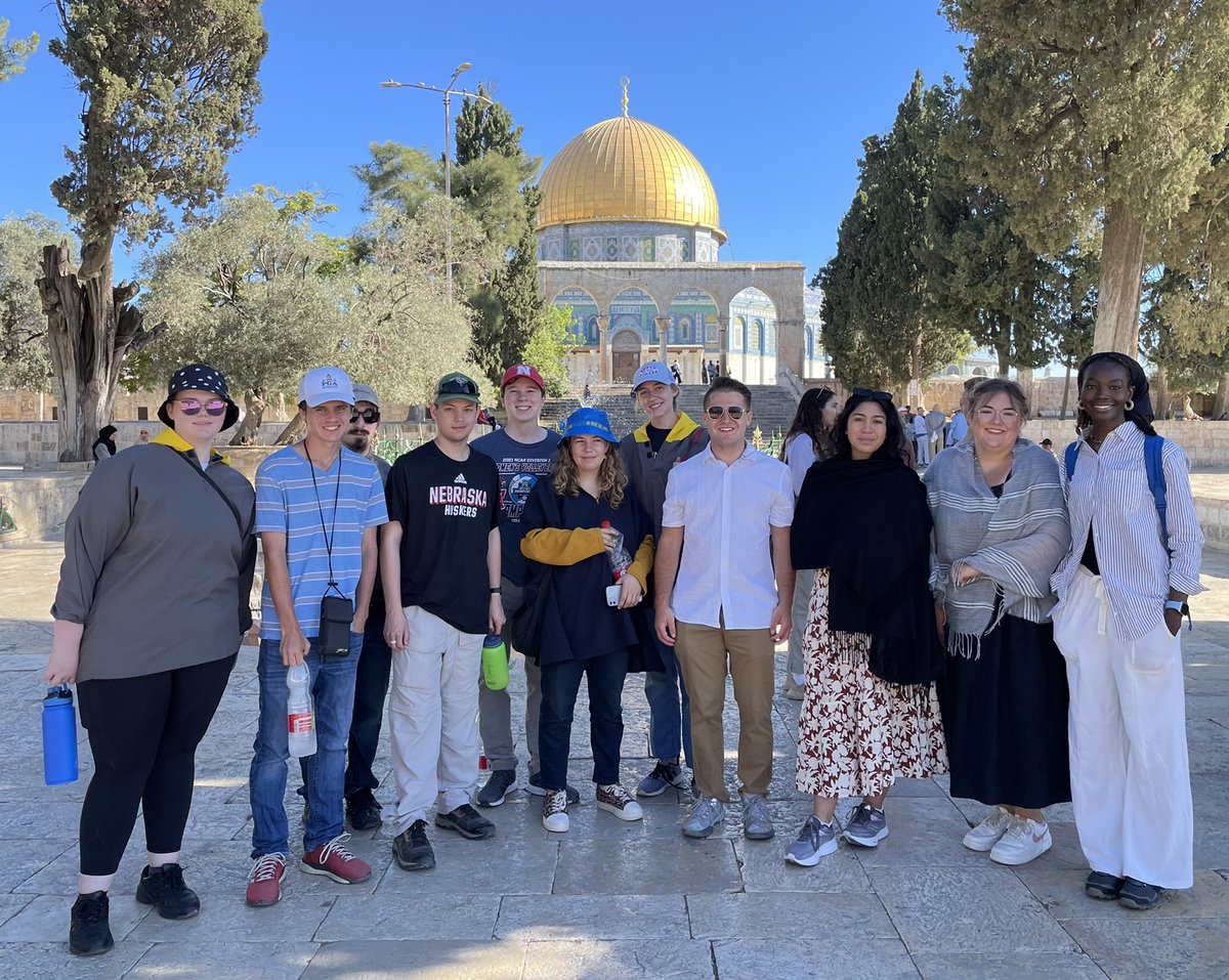 Ari Kohen (@kohenari) on Twitter photo This is what “making the world your classroom” means.
#HuskersInTheHolyLand
<a href="/unlcas/">Nebraska CAS</a> <a href="/GlobalNebraska/">Global Nebraska</a> <a href="/UNLGlobalEx/">UNL Global Experiences</a> <a href="/UNLincoln/">University of Nebraska-Lincoln</a> This is what “making the world your classroom” means.
#HuskersInTheHolyLand
<a href="/unlcas/">Nebraska CAS</a> <a href="/GlobalNebraska/">Global Nebraska</a> <a href="/UNLGlobalEx/">UNL Global Experiences</a> <a href="/UNLincoln/">University of Nebraska-Lincoln</a>