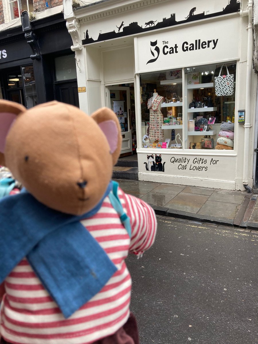 Mouse on tour (4) he says - 'for a mouse some places are scary, but I'm sure they're nice in there' More clues to follow. Retweet the adventure #mouseswood @bookishkids @OpenUni_RfP
@thamesandhudson @alicemelvin @YorkLitFest
 @LittleVikingsUK @yorkmumbler @MumsnetYork @catgallery