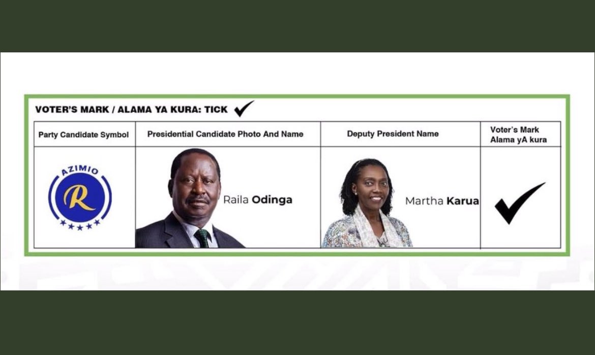 Retweet and drop your handle if you will vote for @RailaOdinga and @MarthaKaruaSC and I'll follow you, instantly!
@AzimioUmoja