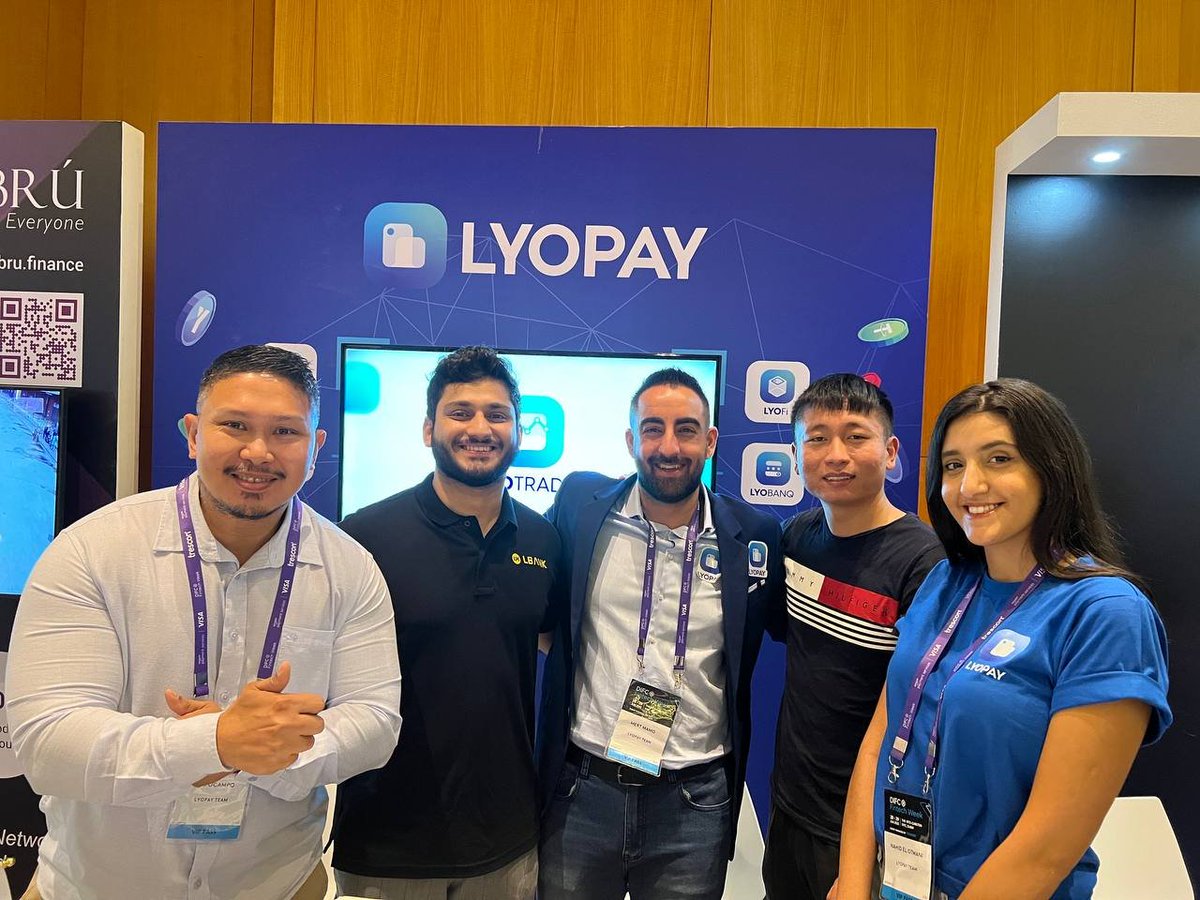 lyopayofficial's tweet photo. Awesome to meet the @LBank_Exchange team at the #DIFCFintechWeek.🙌
Watch out for an exciting announcement soon!😉
#cryptonews #LYOCredit #LYOPAY https://t.co/BvcMwXM0gF
