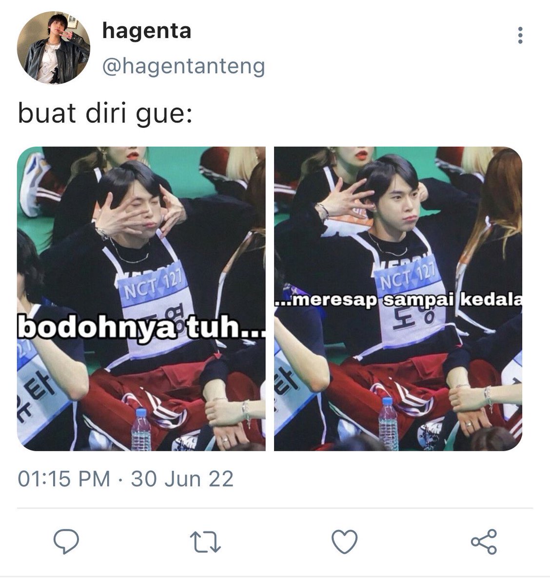 ; berawal isi ngl, berujung jadi malu sendiri

⎯
haechan onetweet