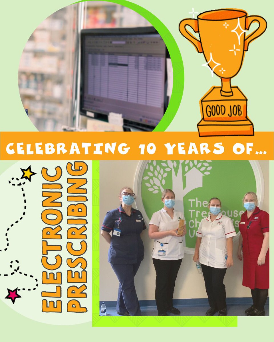 Yesterday, we celebrated EPMA, our electronic prescribing system. 

A huge thank you and congratulations to our very own award winner <a href="/ClaireGibsonRCN/">Claire Gibson</a> for helping bring the system to paediatrics 🥳

Thank you <a href="/snhsft_digital/">Stockport NHS Digital & Informatics Team</a>, and all the amazing staff that helped achieve this! 😁