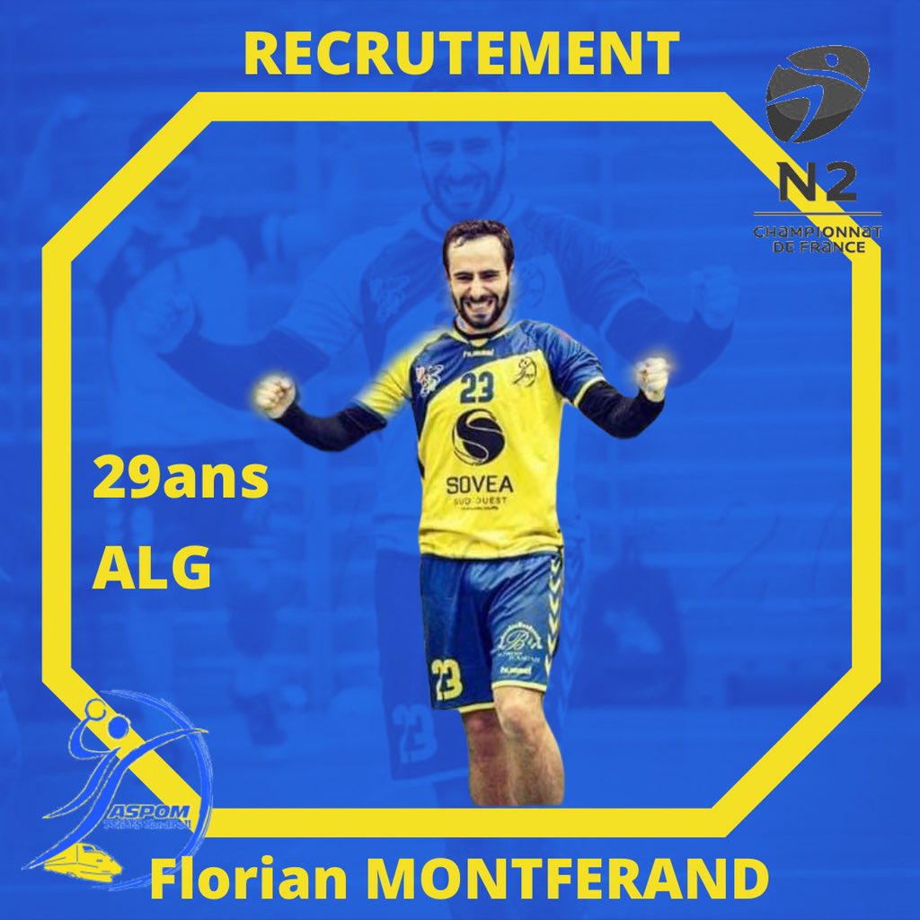 🚨Recrutement🚨 
Aujourd’hui c’est un retour!!!
Celui de Florian après quelques saisons du côté de l’union girondin Floirac , et qui rejoint l'effectif N2.
@villedebegles 
#handball #receutement #national2