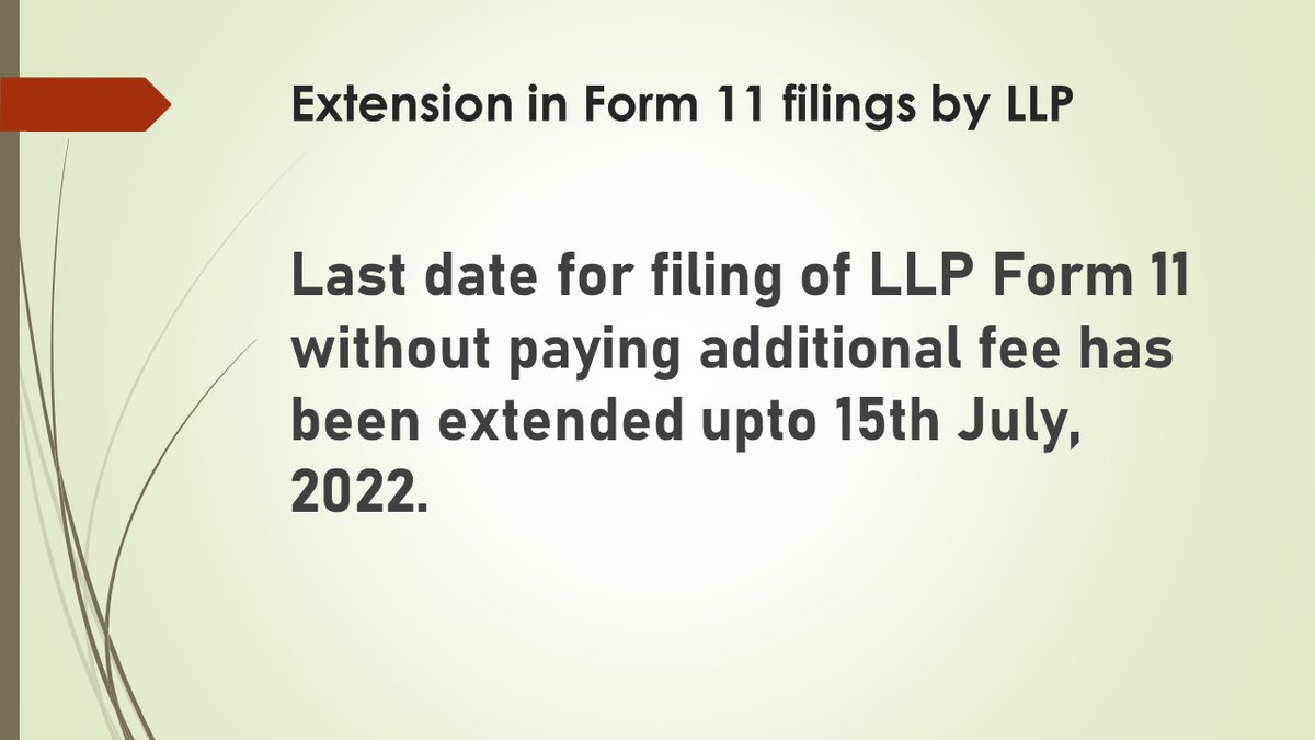 coherentadvisor's tweet image. #LLP #Form11 #DueDate #Extension #MCA #ROC #Coherent