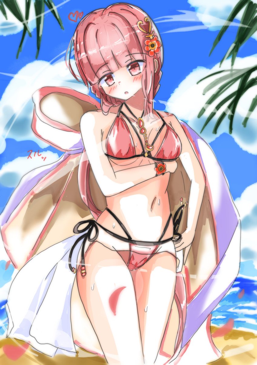#今月描いた絵を晒そう
水着ばかり~☀️残暑見舞い申し上げます!! 