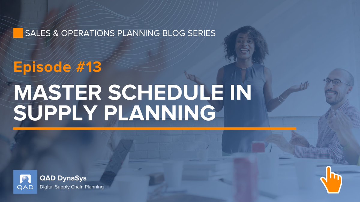 📣 [#SandOP BLOG SERIES] - Episode #13
❓ What in the Role of the Master Schedule in Supply Chain and in the S&amp;OP Process?

Learn more in this dedicated article
 blog.dys.com/master-schedul…