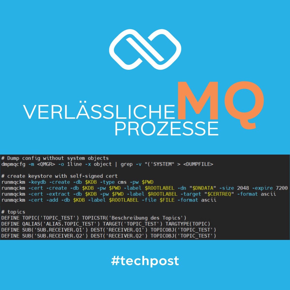 qbees_io's tweet photo. IBM MQ ist gerade im Bankensektor ein zuverlässiges und revisionssicheres Rückgrat vieler Systeme. Hier fühlen auch wir qbees uns wohl.

Nachrichten analysieren, Zertifikate verschlüsseln, Queues aufdoppeln, Prozessketten steuern u.v.m. Alles schon gemacht.

#ibmmq #fintech https://t.co/H9V9ft1aDC
