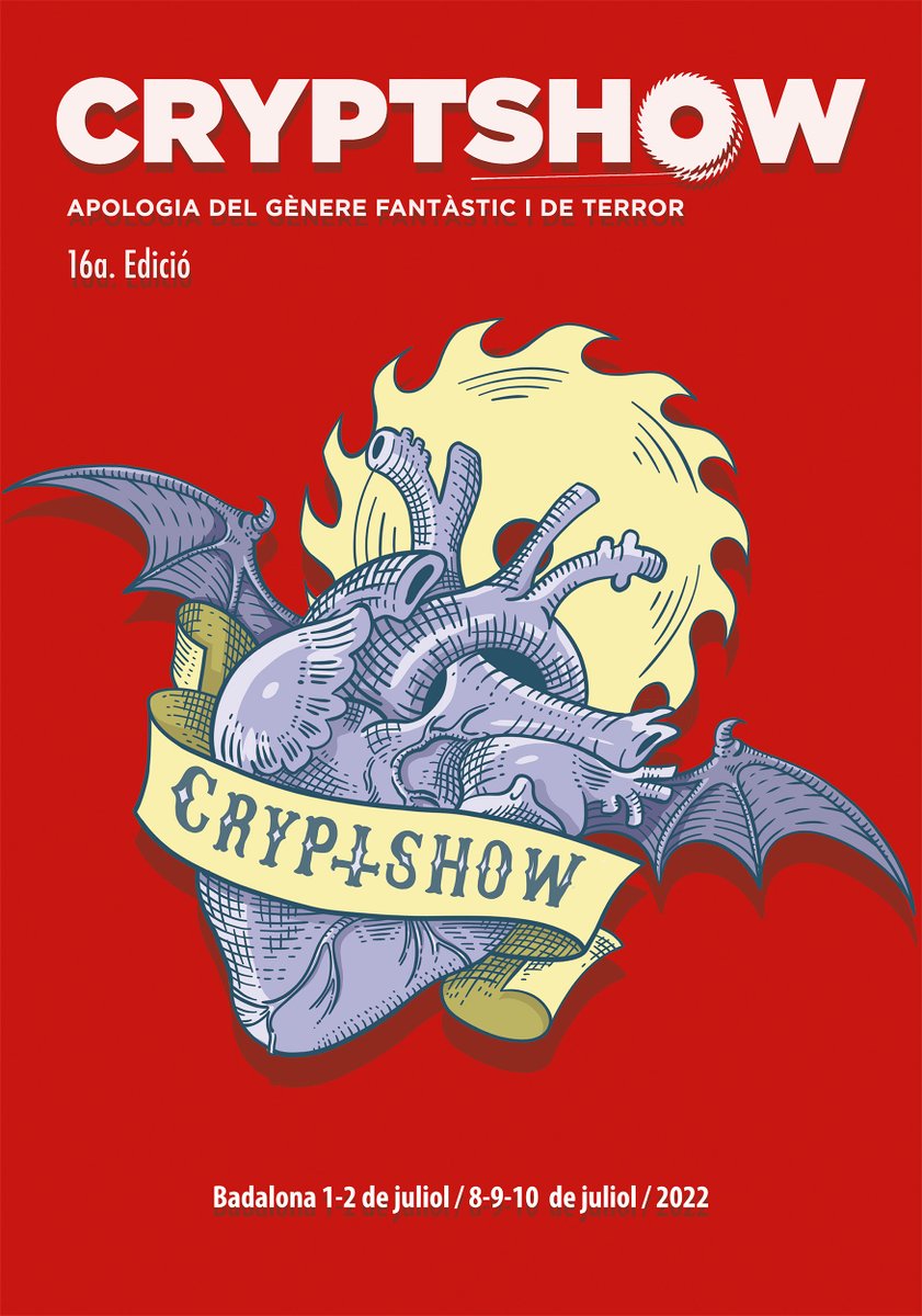 💀 Comença el festival de gènere fantàstic de #Badalona, el <a href="/Cryptshow/">Cryptshow</a>, amb un cap de setmana de música i literatura i la presència de <a href="/XaviSanchez/">Xavi Sánchez Pons</a>, @jordisn, <a href="/aangelsala/">Angel Sala</a> o <a href="/JudexRueda/">Lluís Rueda 🍂</a>. Destaca el concert d'@abusland i el recital al cementiri de <a href="/NCassany/">Núria Torres Cassany</a> i <a href="/Adria_Pages_M/">Adrià Pagès Moliner</a>